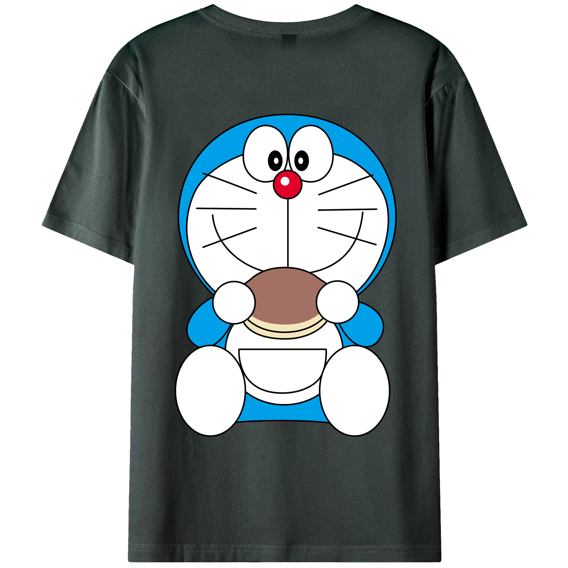 （画像用） ドラえもん Doraemon 綿100％ メンズ半袖Tシャツ（バックプリント） 通気性